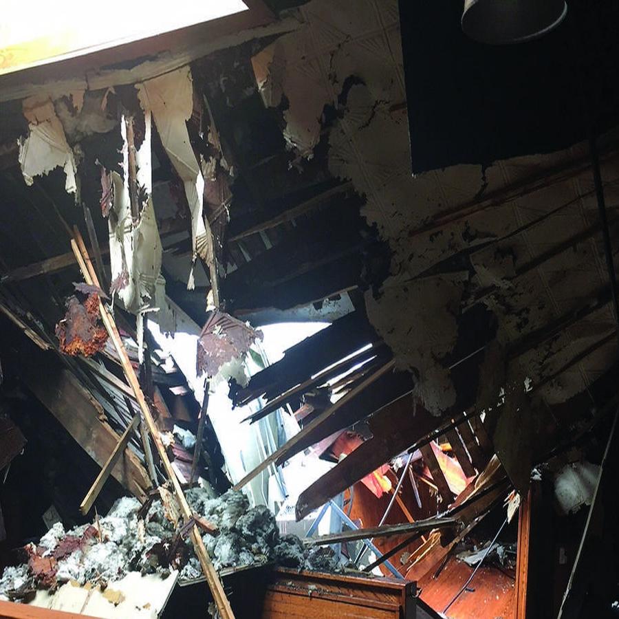 rain comes down and so does roof at cap ale local news fredericksburg com