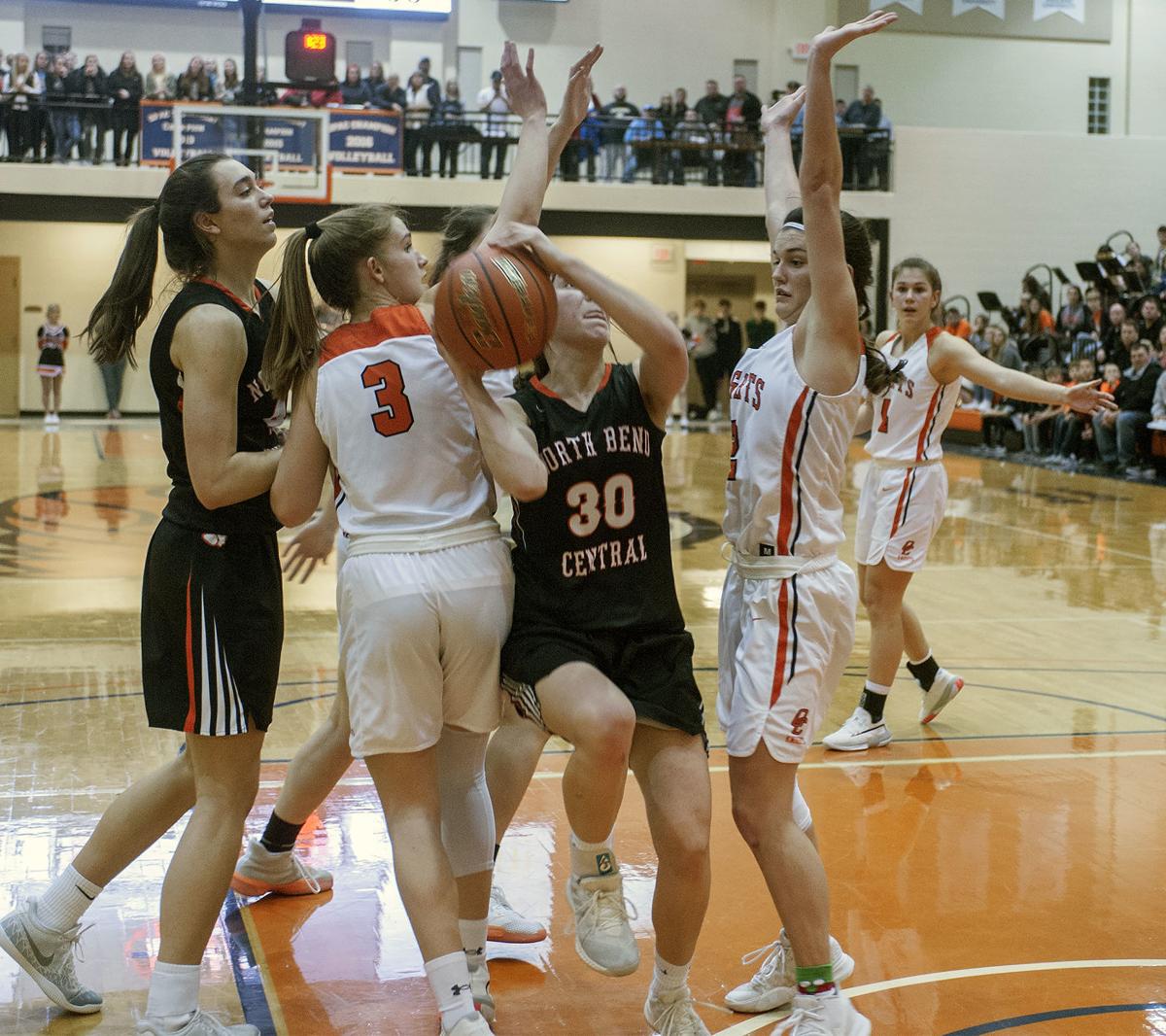 Lady Knights Edge North Bend Central In Overtime 49 48 To Win Ehc