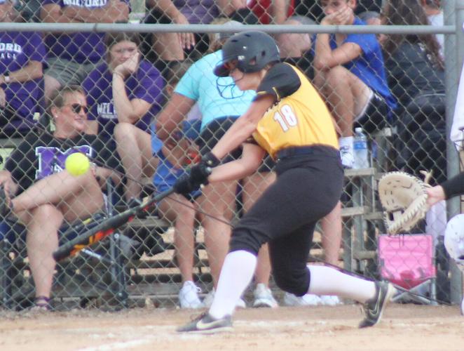 Hannah Bogatz makes contact for Wildcats