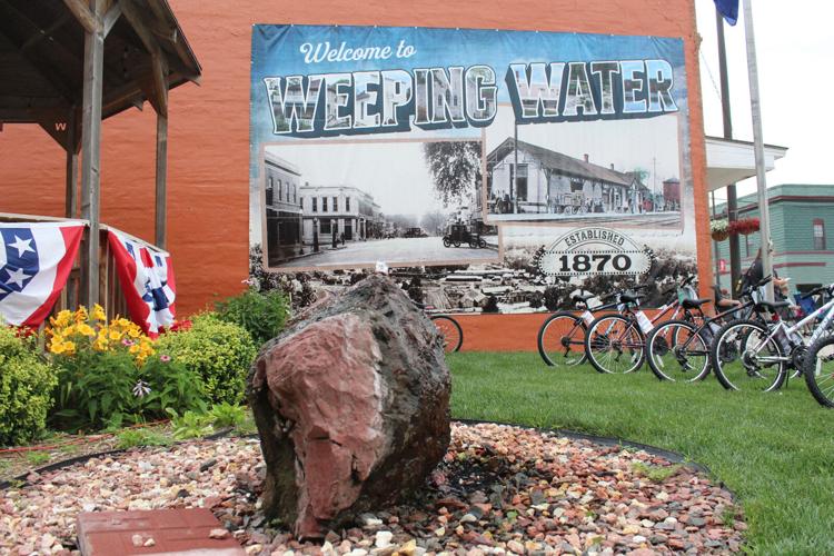 Weeping Water gazebo at Limestone Days