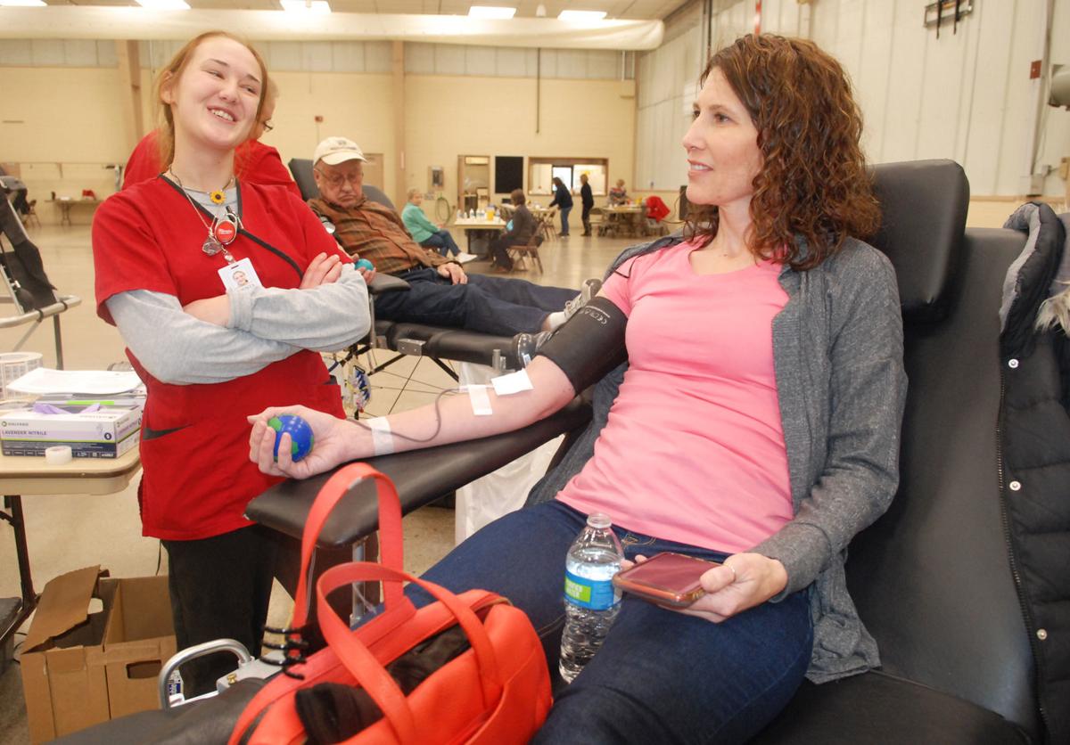 Blood drive at Christensen Field