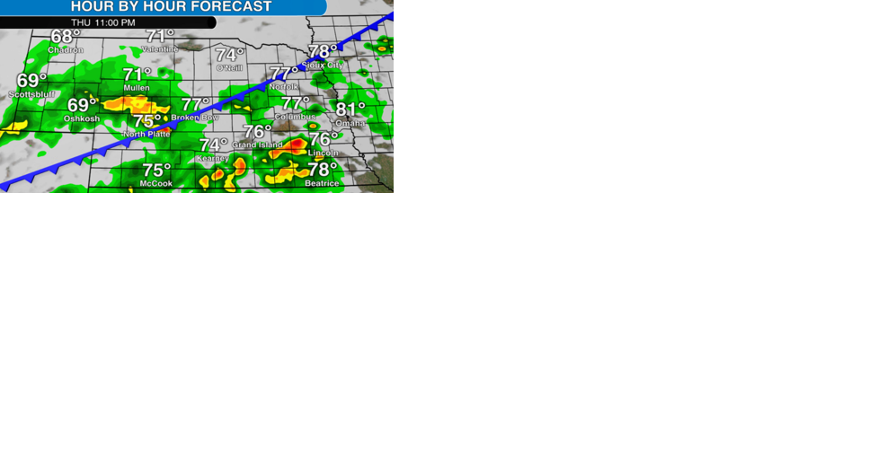 Watch now: Rain likely Thursday, small chance of severe storms in central and eastern Nebraska - Vimarsana News