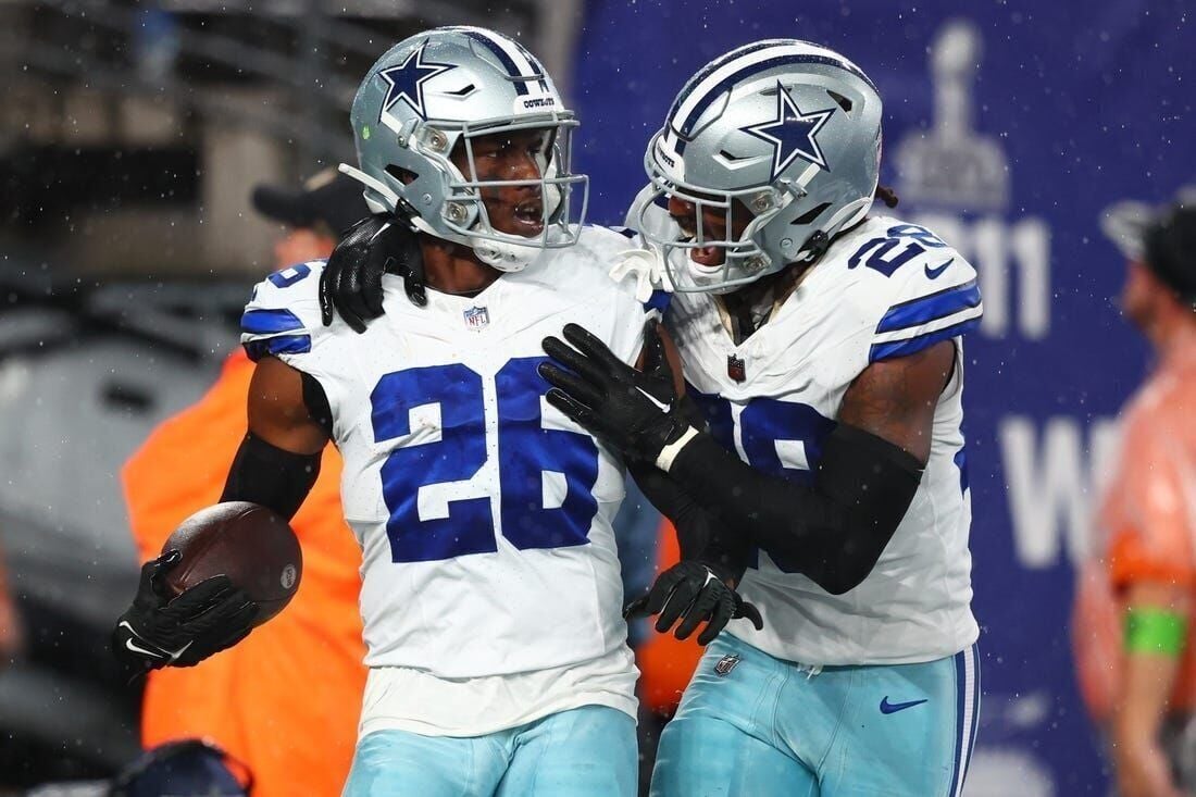 Dallas Cowboys cornerback Trevon Diggs picks off trick-play pass