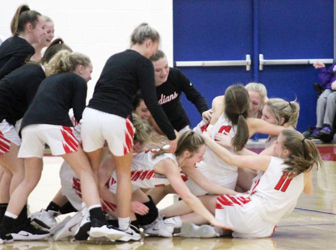 Team smiling after dogpile 1