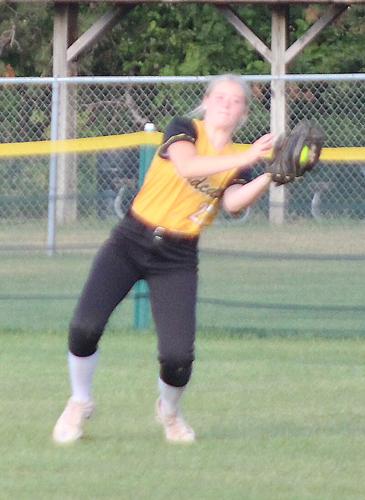 MacKaylee Madsen starts double play