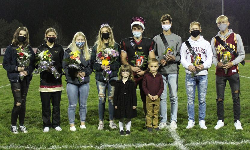 Conestoga Homecoming Court with masks