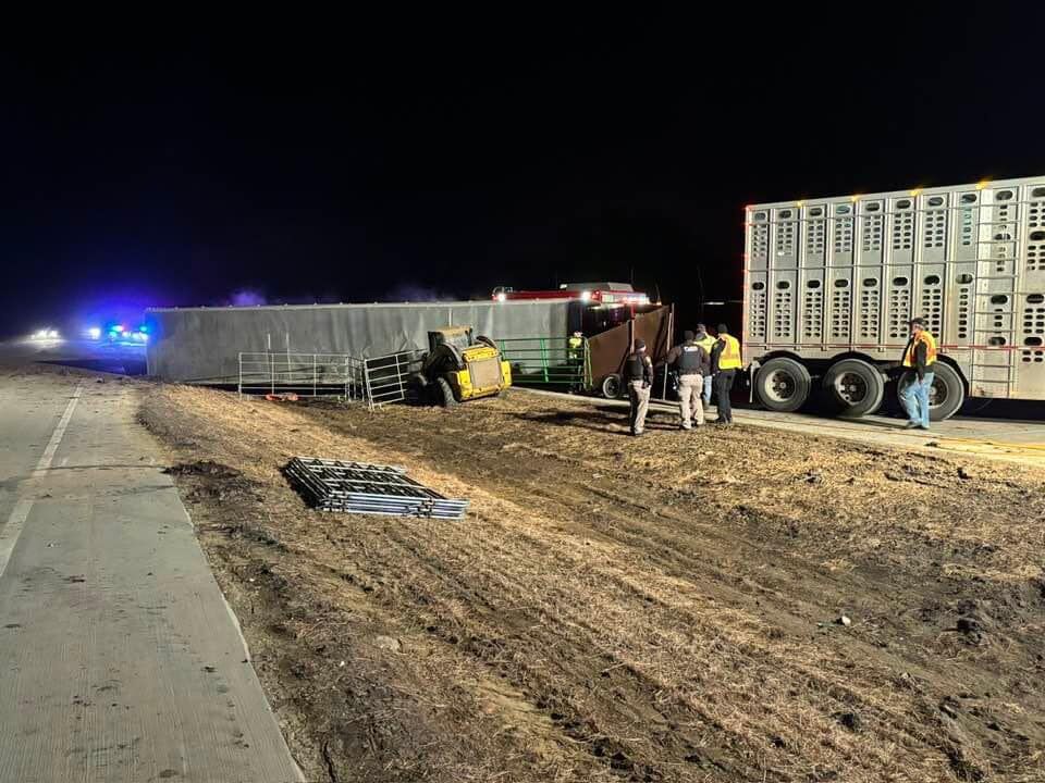 Authorities warn of Hwy 275 dangers after cattle truck crash