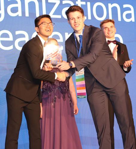 Jaxson Spellman at state convention