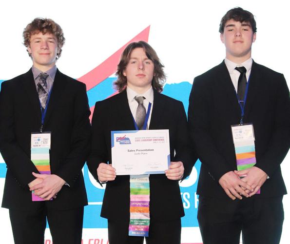 Nate Rust Rylan Kastens Sam Clements at state conference
