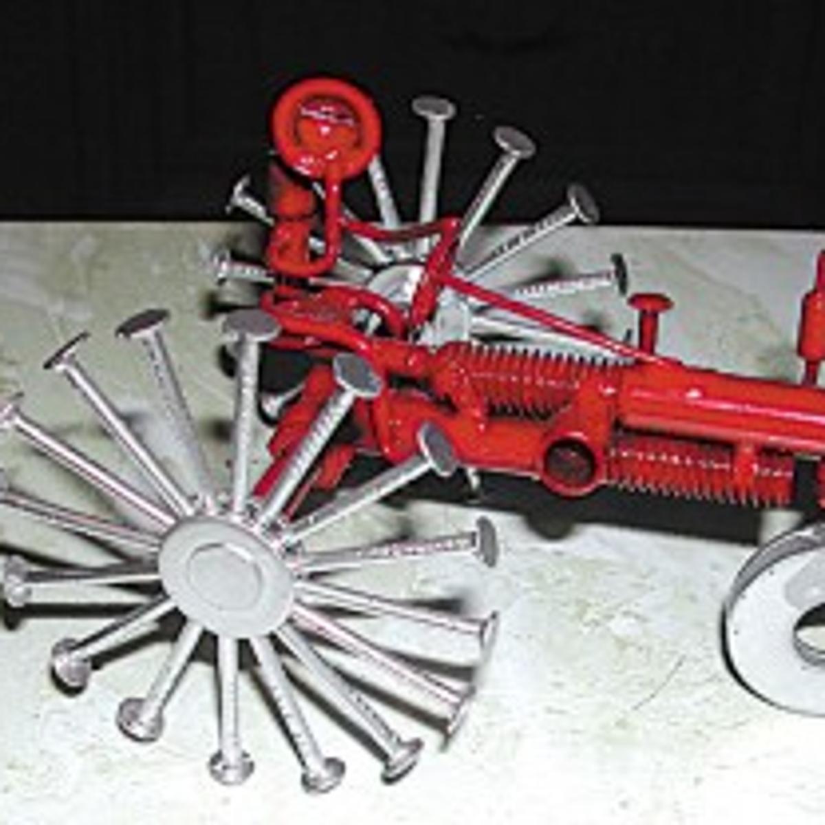 Dodge Man Creates Sculptures Out Of Nuts Bolts Washers And Other Sculptures Out Of Nuts Bolts Washers