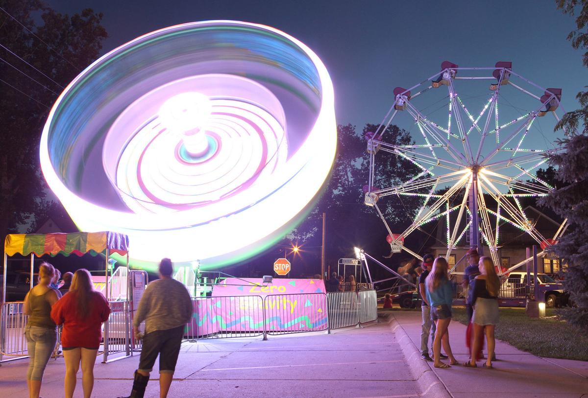 Old Settlers Days carnival night shot