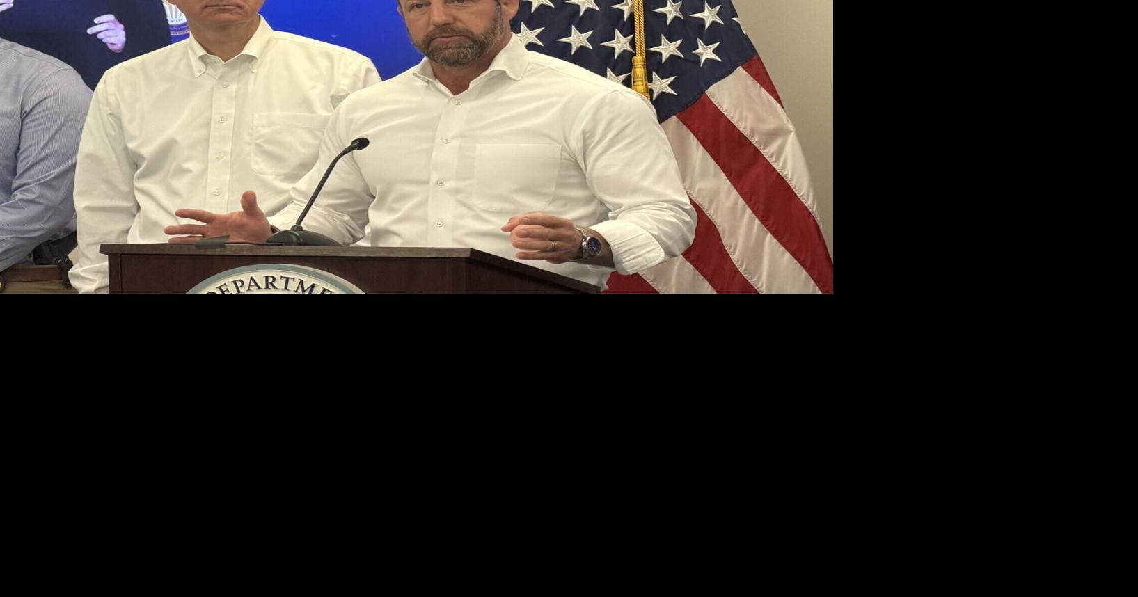 Trump’s Homeland Security chief visits Omaha, touts push to slim down FEMA
