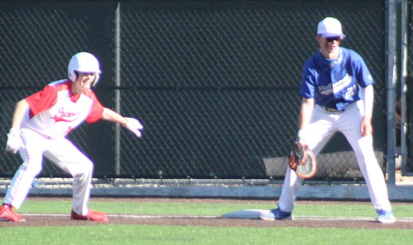 Drew Iverson at first base vs Omaha South
