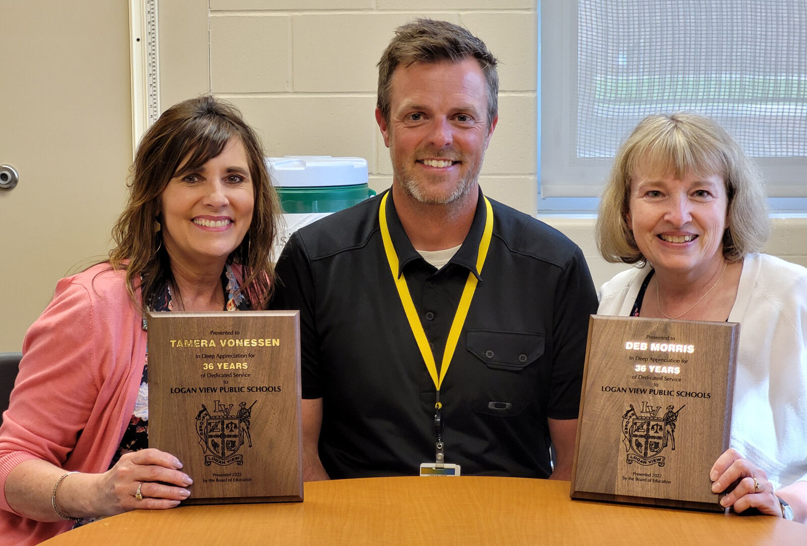 Logan View teachers with lots in common retire