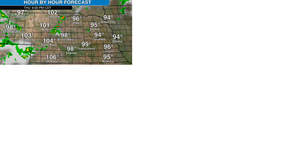Watch now: Very hot across Nebraska Thursday with a small chance of severe storms - Vimarsana News