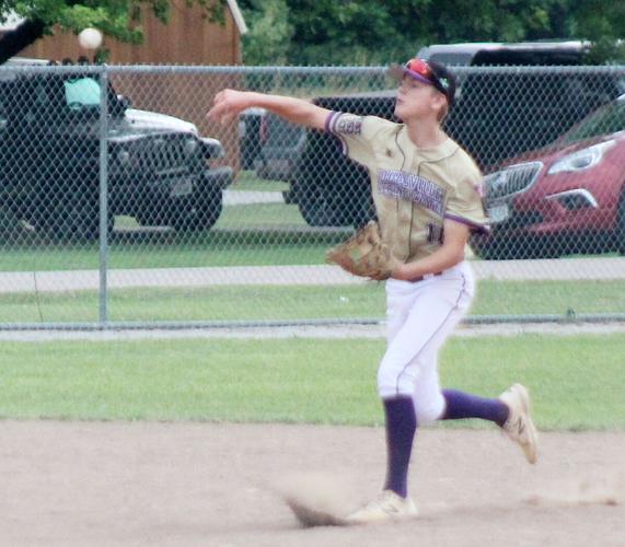 Alex Sorensen makes play at shortstop