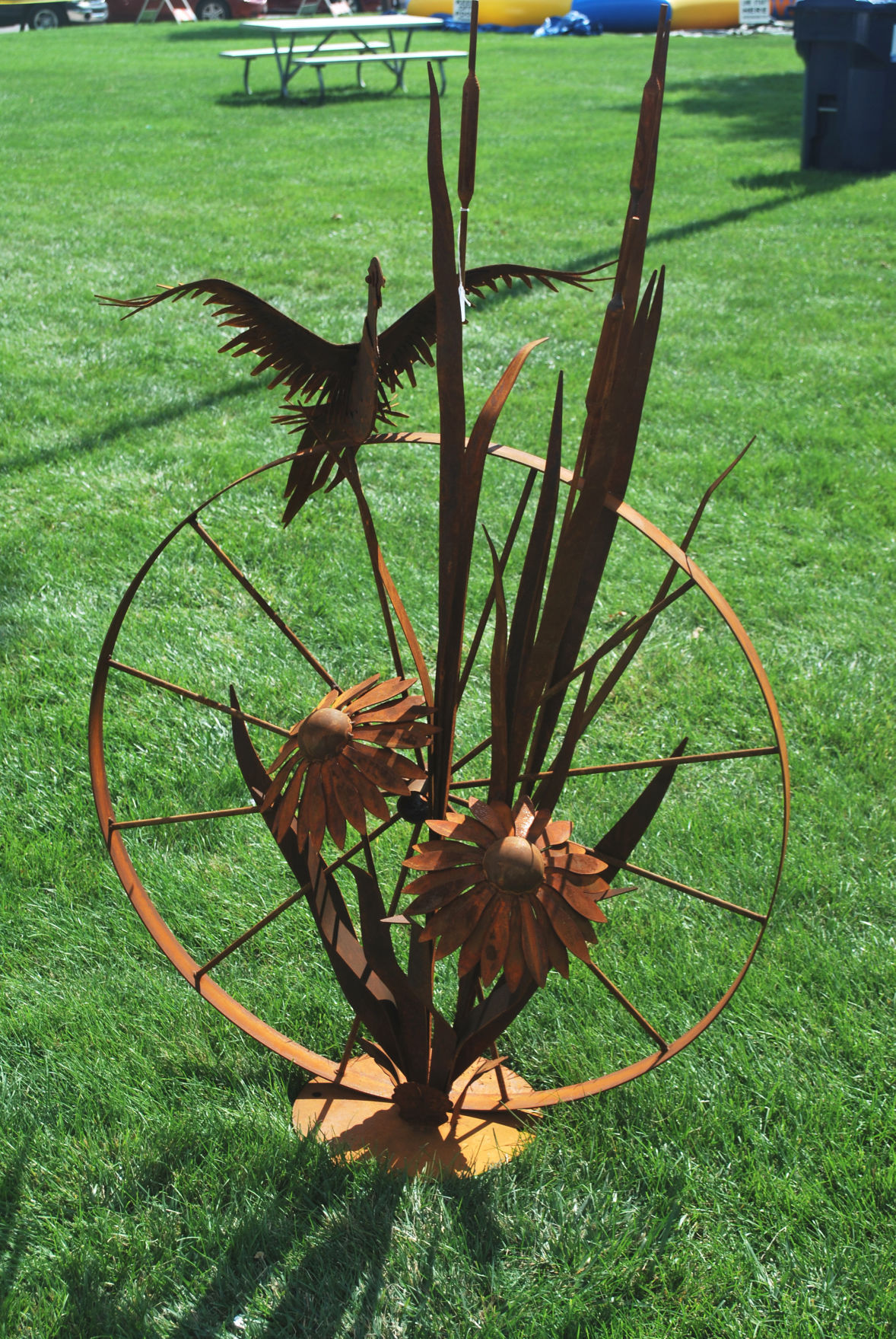 Fabricates Works Of Art Out Steel Local News Wooden Steel