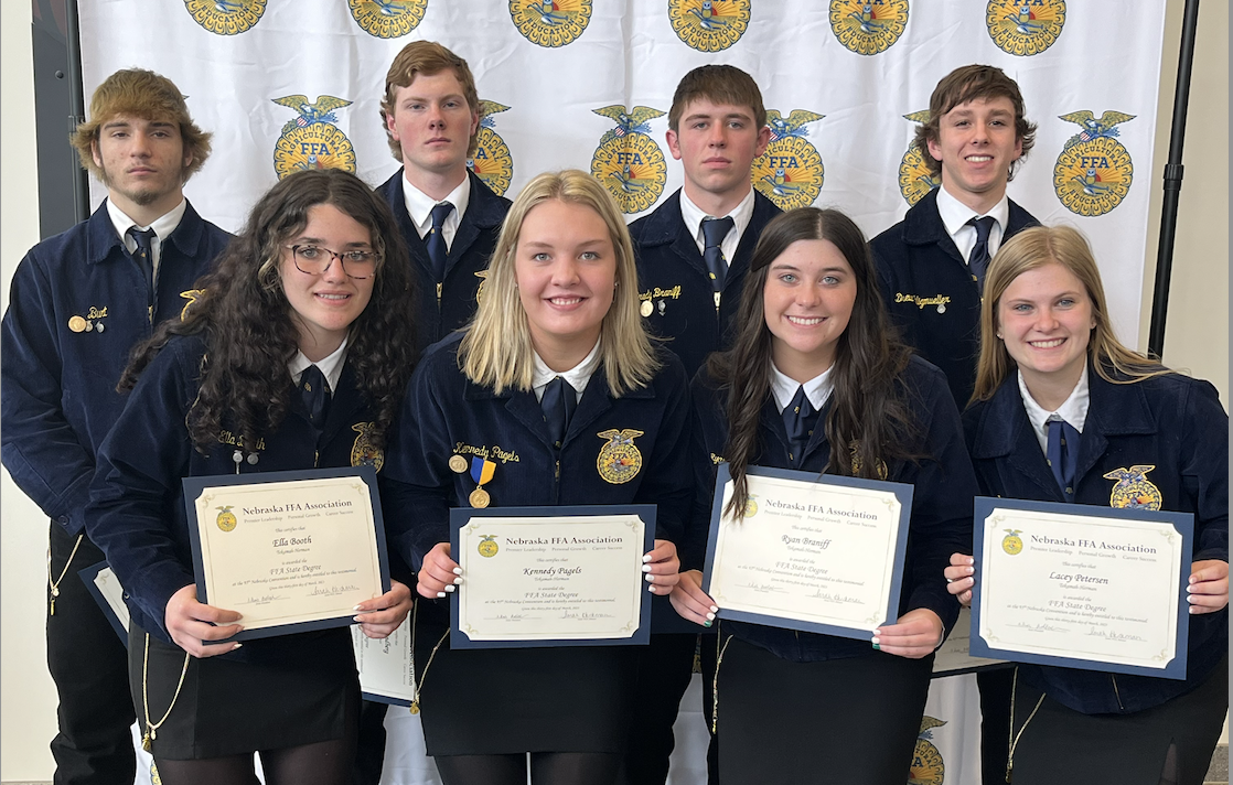 Eight T-H FFA members earn state degrees