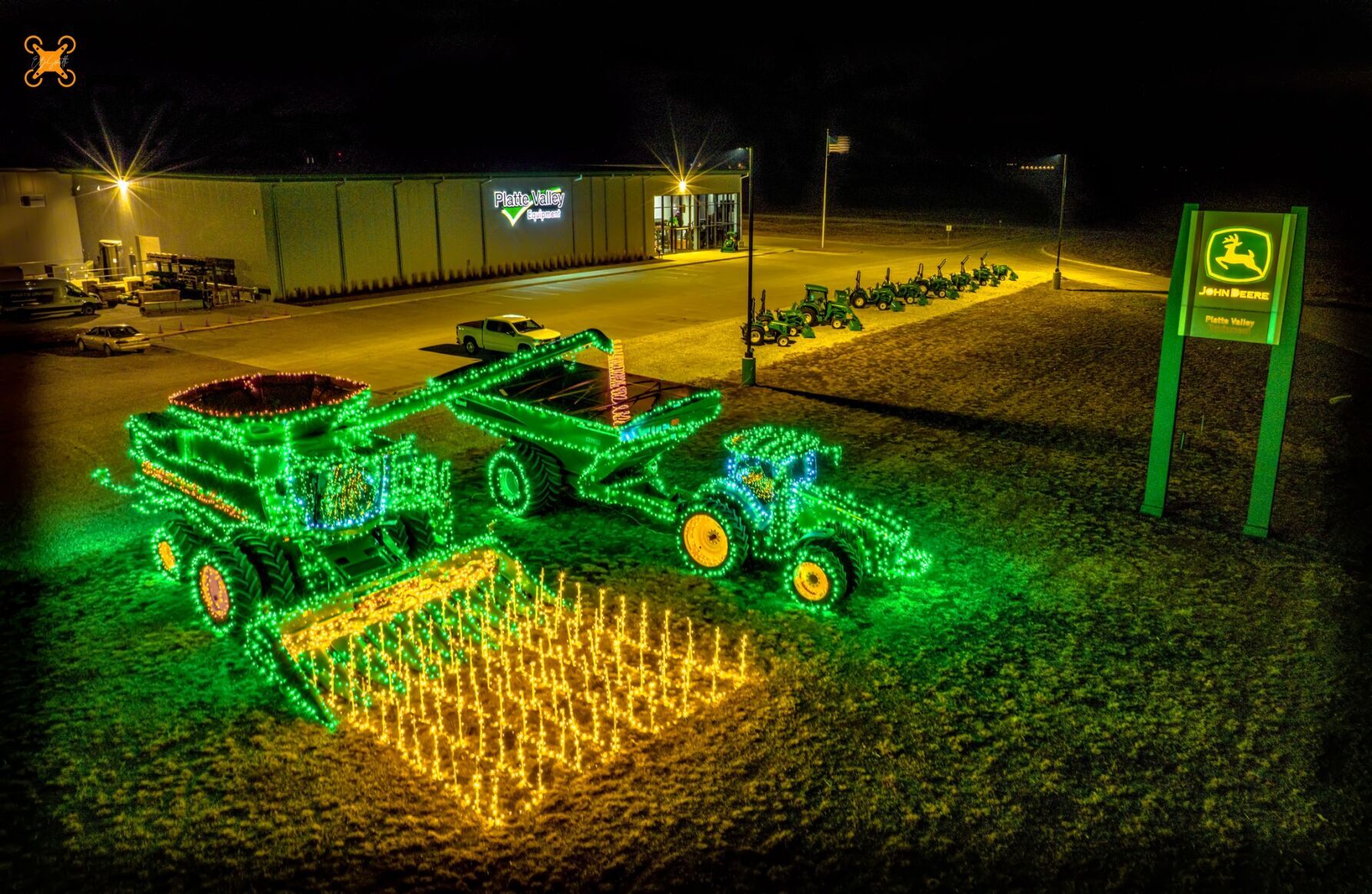 John Deere hot Christmas Lights