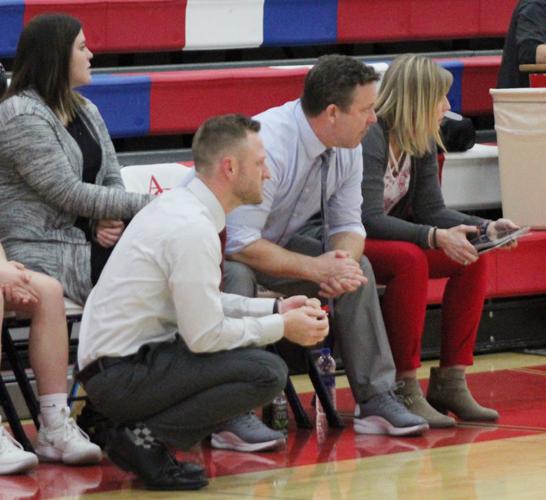 Weeping Water coaches watching game