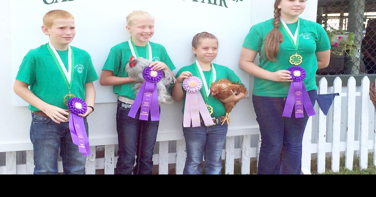 4-H poultry entries awarded purple, blue ribbons