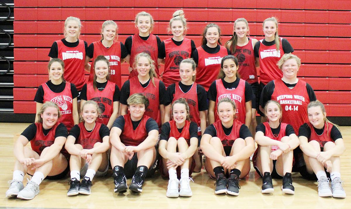 2018-19 Weeping Water girls basketball team photo