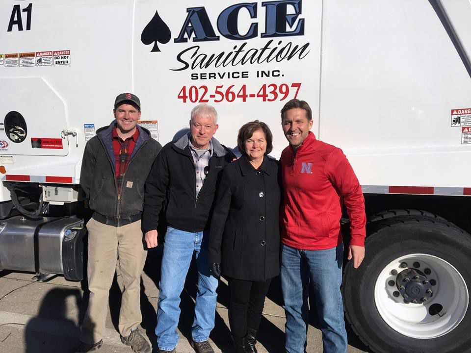 U.S. Sen. Ben Sasse tackles trash route in Columbus