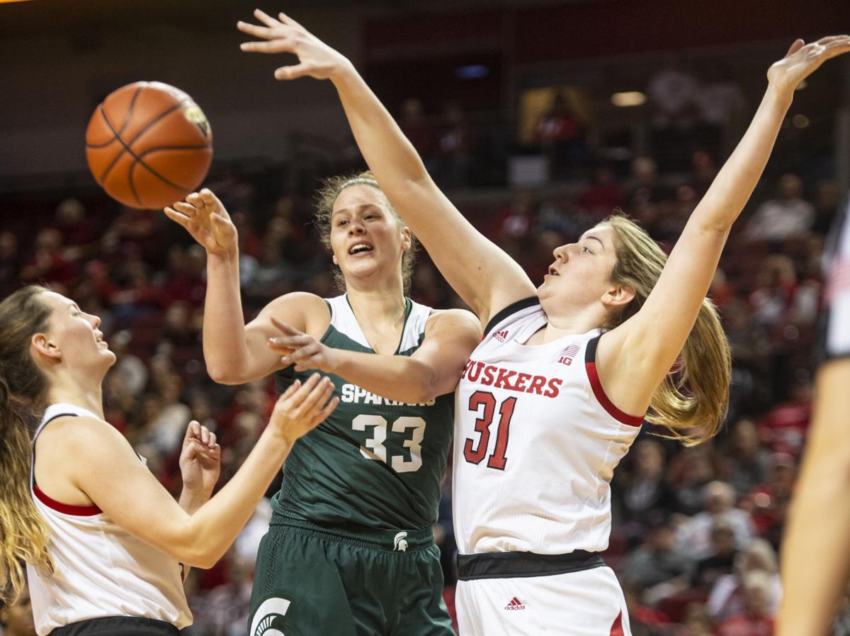 Husker Women Down No 24 Michigan State Behind Season High 12