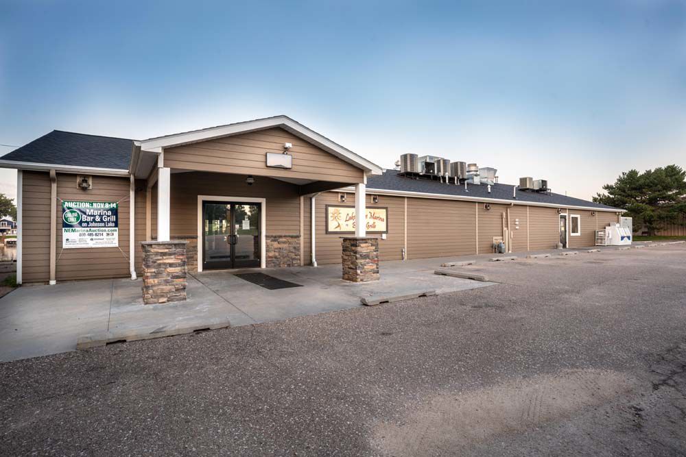 Up for auction 6,000squarefoot fixture on Johnson Lake State and