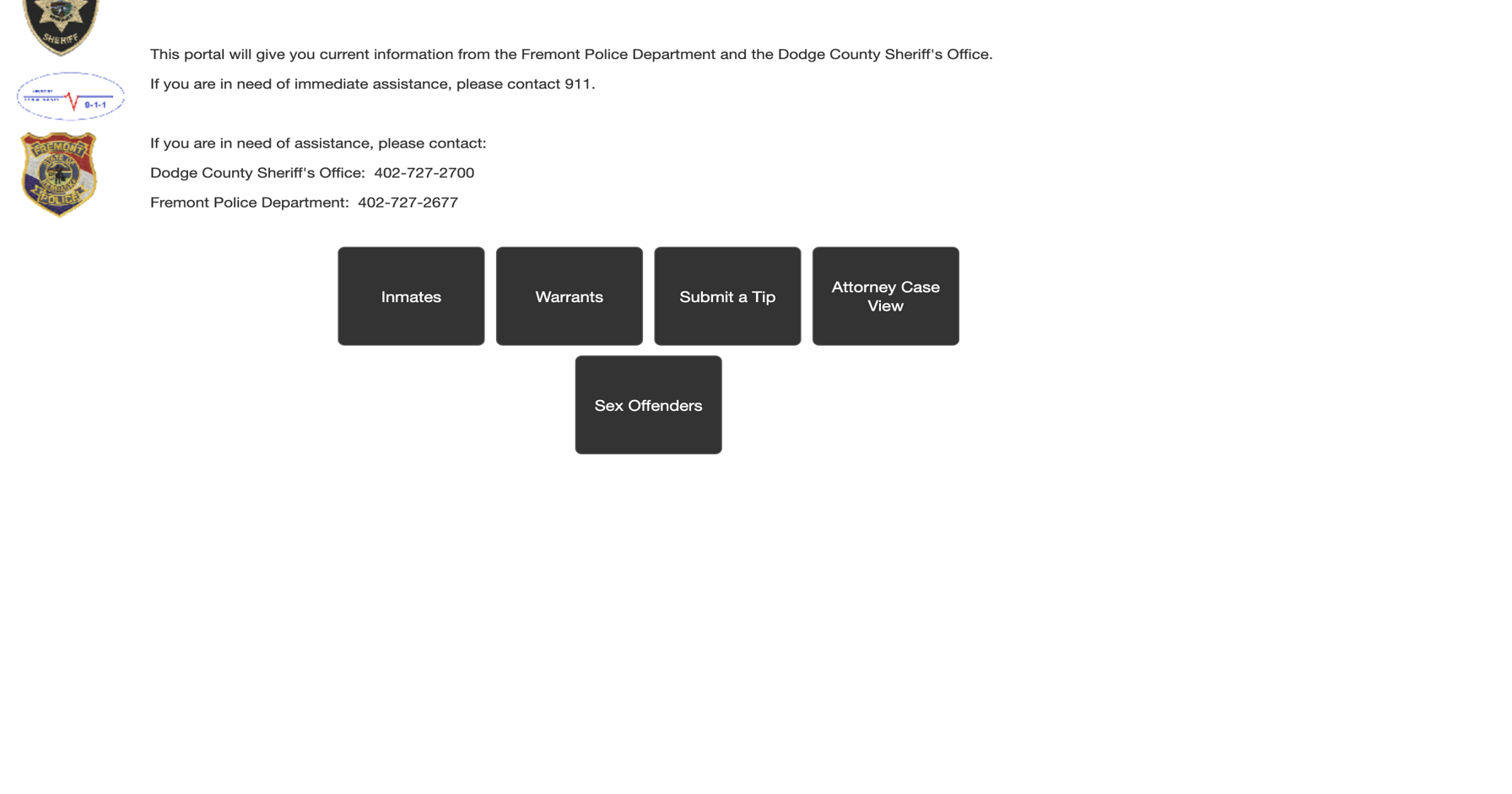 New Dodge County Sheriff's Office website shows current inmates, warrants