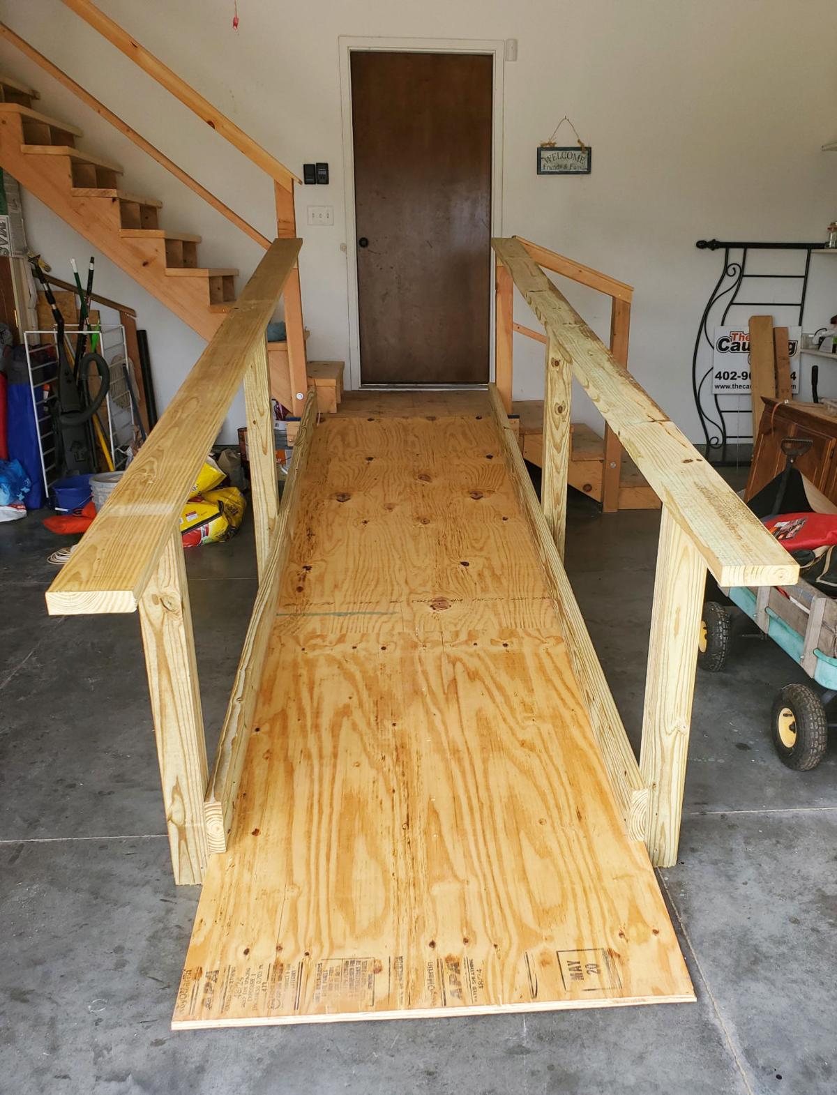 Fremont Area Veterans Coalition Builds Wheelchair Ramp For Veteran Local News Fremonttribune Com Fremont Area Veterans Coalition Builds, How To Build A Wheelchair Ramp With Plywood