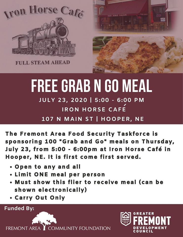 Iron Horse Cafe in Hooper to host next Grab N Go event Local News