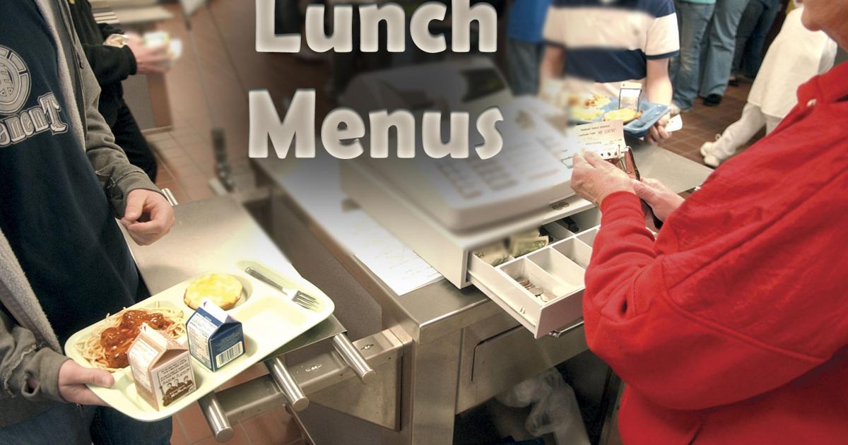 College breakfast and lunch menus for Dec. 4-8