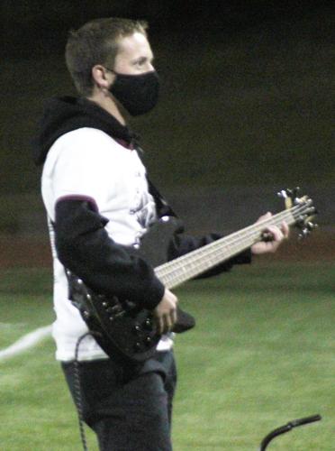 Dawson Hardesty playing on guitar