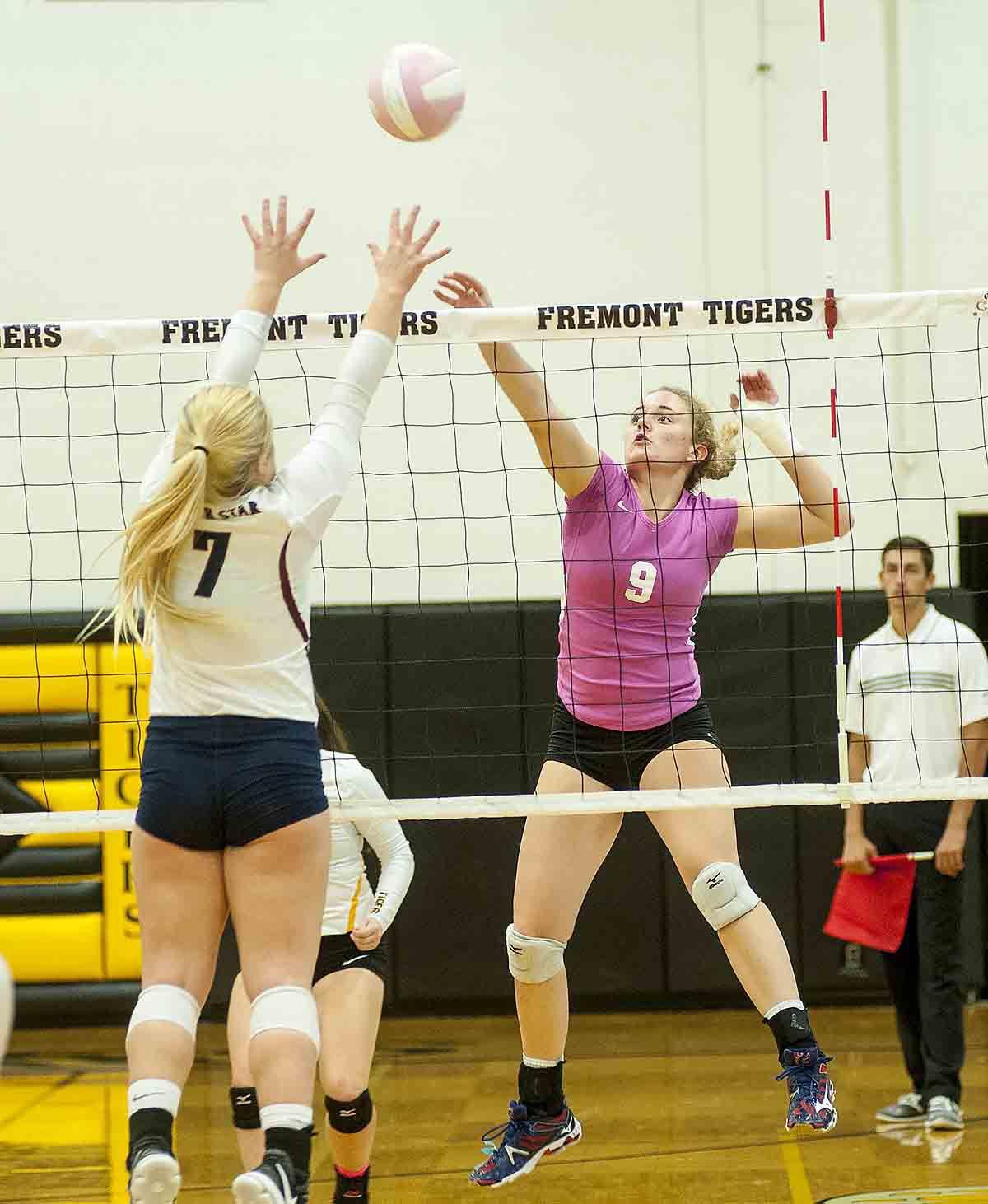 Photos: Fremont volleyball vs. North Star, 10.10.17