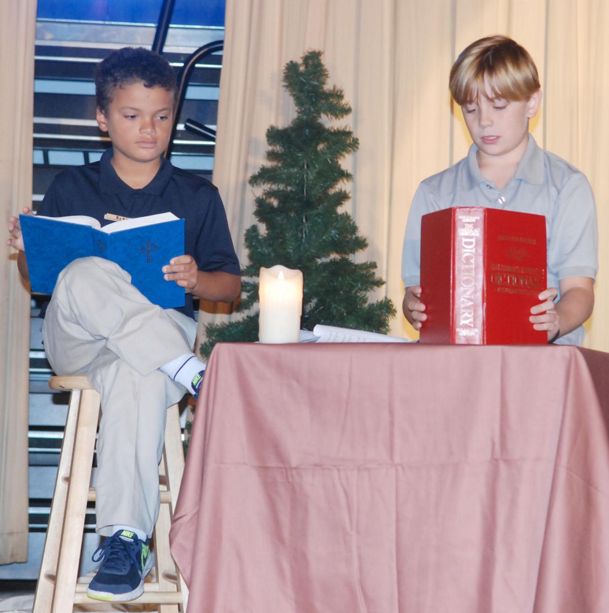 Trinity boys in Luther production