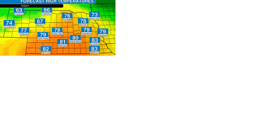 Watch now: Warmer temperatures across Nebraska Wednesday, increasing storm chances in the days ahead - Vimarsana News