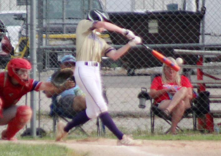 Chase Savage makes contact in sixth inning