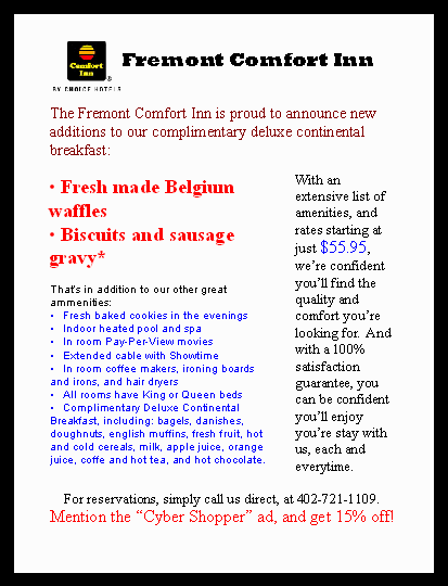 Get Great Amenities Quality And Comfort At Fremont Comfort Inn