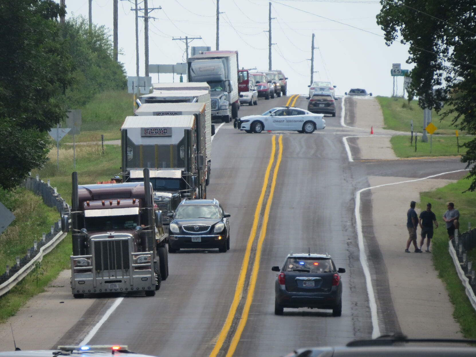 Four vehicles involved in Sunday afternoon crash south of Fremont