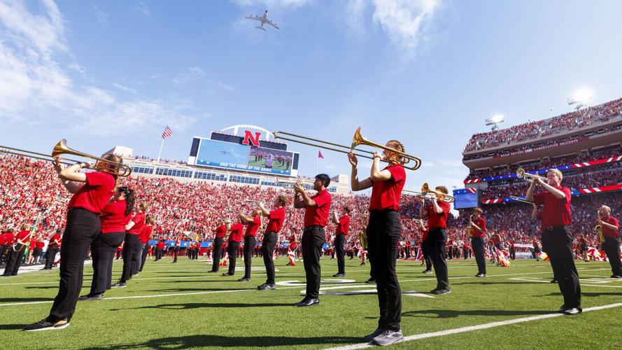 Cornhusker Marching Band makes football season debut