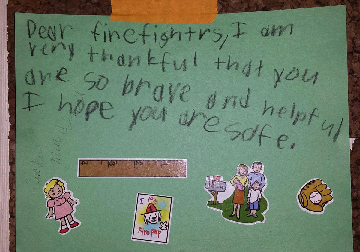 California Girl 5 Writes Touching Letter Meets Firefighters Who