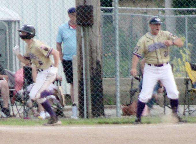 Chase Savage comes home in sixth inning