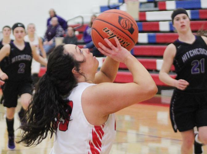 Lexi Ahrens scores final points of game