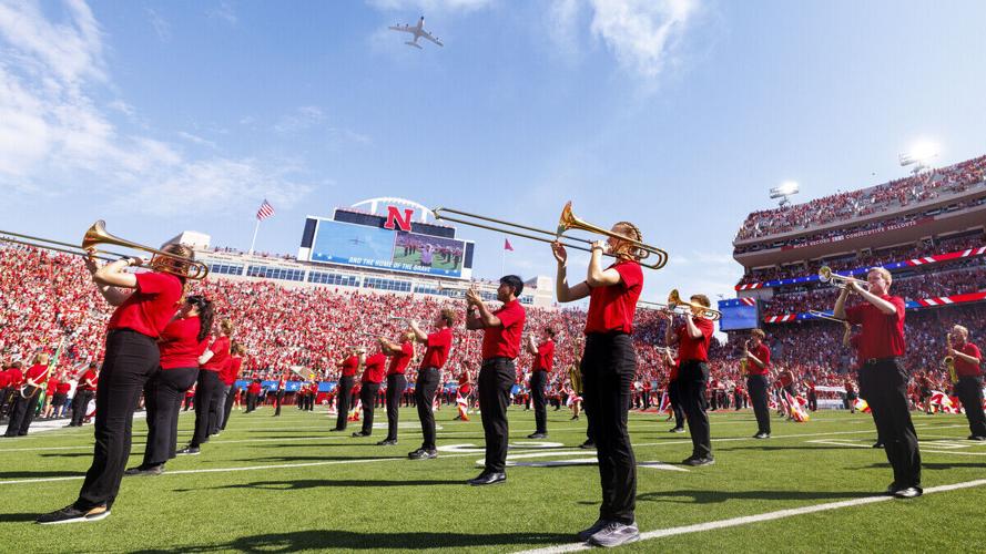 Cornhusker Marching Band makes football season debut