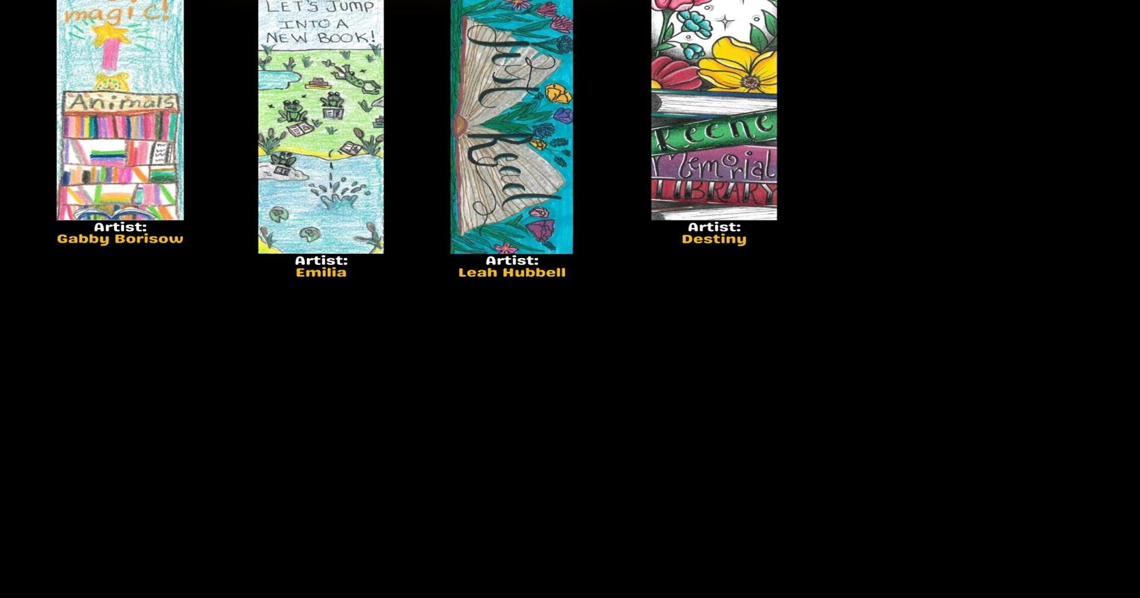 Use your creativity to design a bookmark