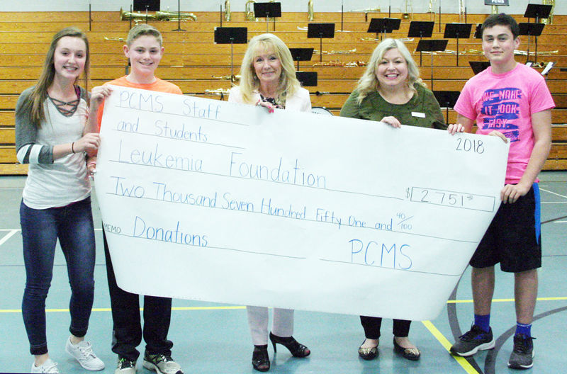 PCMS Students Raise Money For Leukemia Foundation