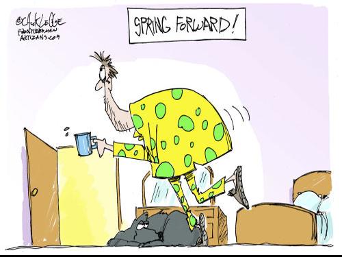 Spring Forward | Cartoons | frontiersman.com