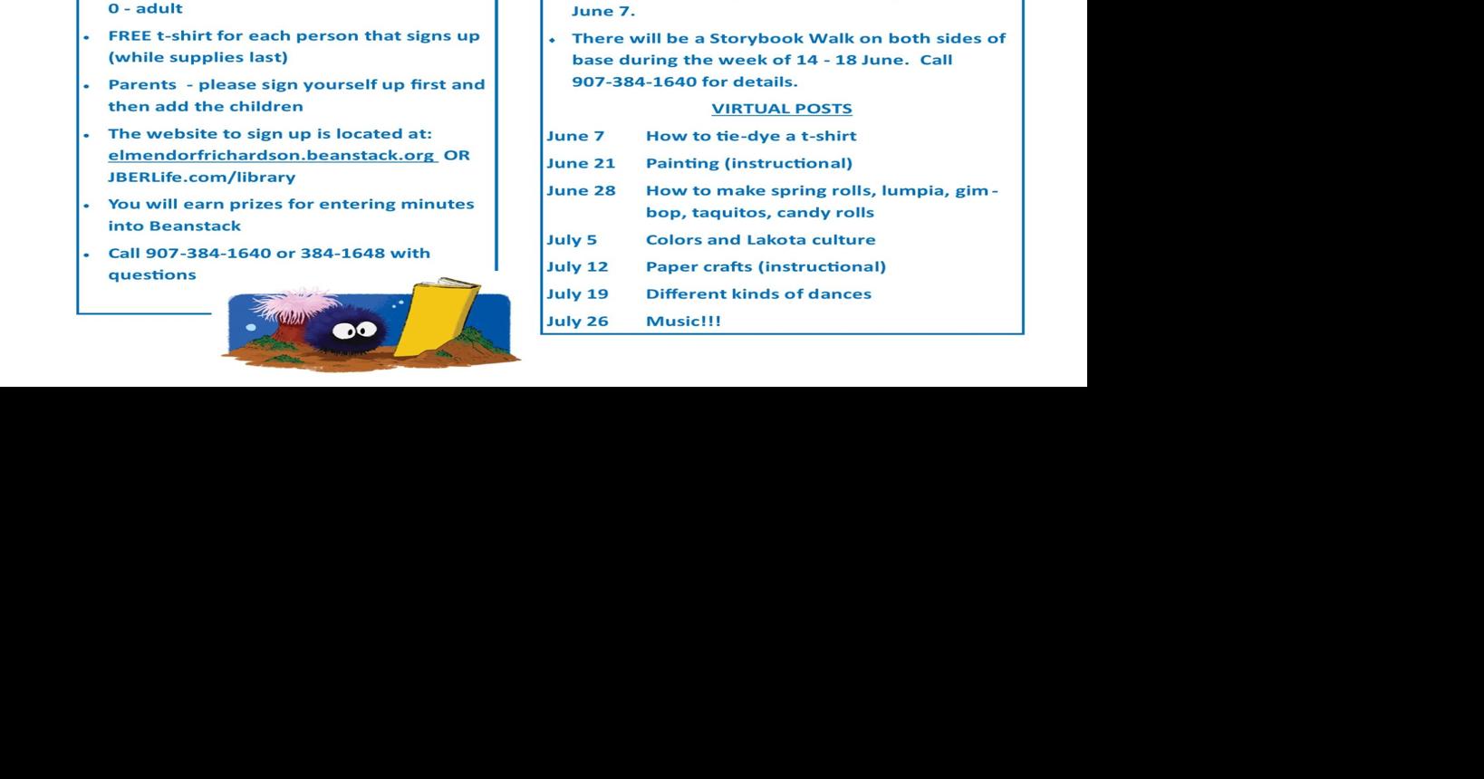 JBER Library Hosts Summer Reading Program Arctic Warrior