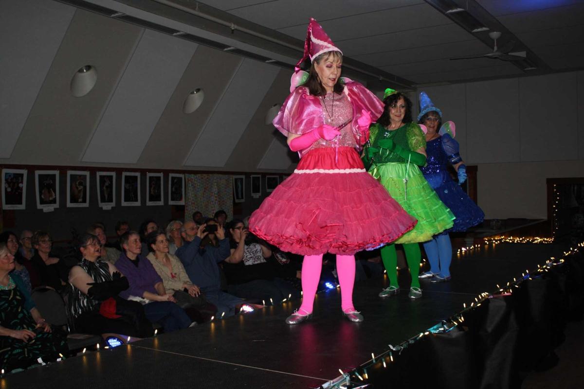 Wearable Art Models Don Costumes Made Of Recycled Materials